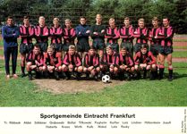 Wilhelm Huberts Eintracht Franfurt 1968-69 Bergmann Sammelbild Original Sign