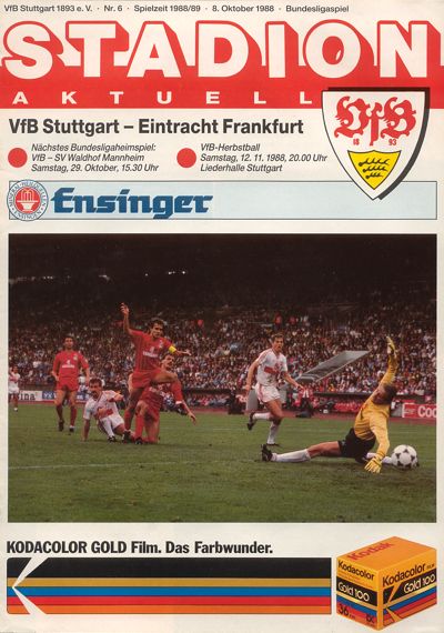 FC Kaiserslautern Programm 1988/89 Bayer 05 Uerdingen 