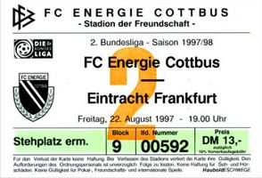 Eintracht Frankfurt BL 1997/98 SC Freiburg Programm 2 